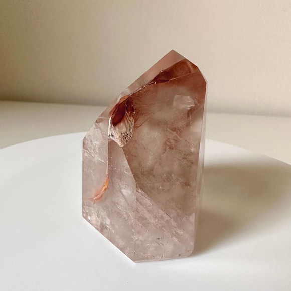 Fire Amphibole Quartz Point Angel Phantom Crystal Natural High Quality - Picture 4 of 5